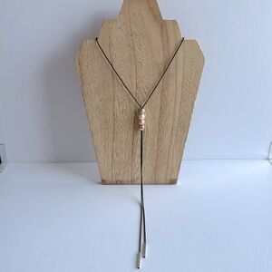 Earth colored Bolo tie type necklace NWT